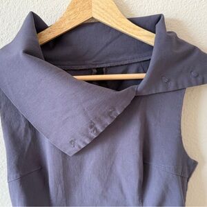 Elegant Gray Sleeveless Dress